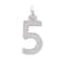 12 Pack: Sterling Silver Number Charm by Bead Landing™